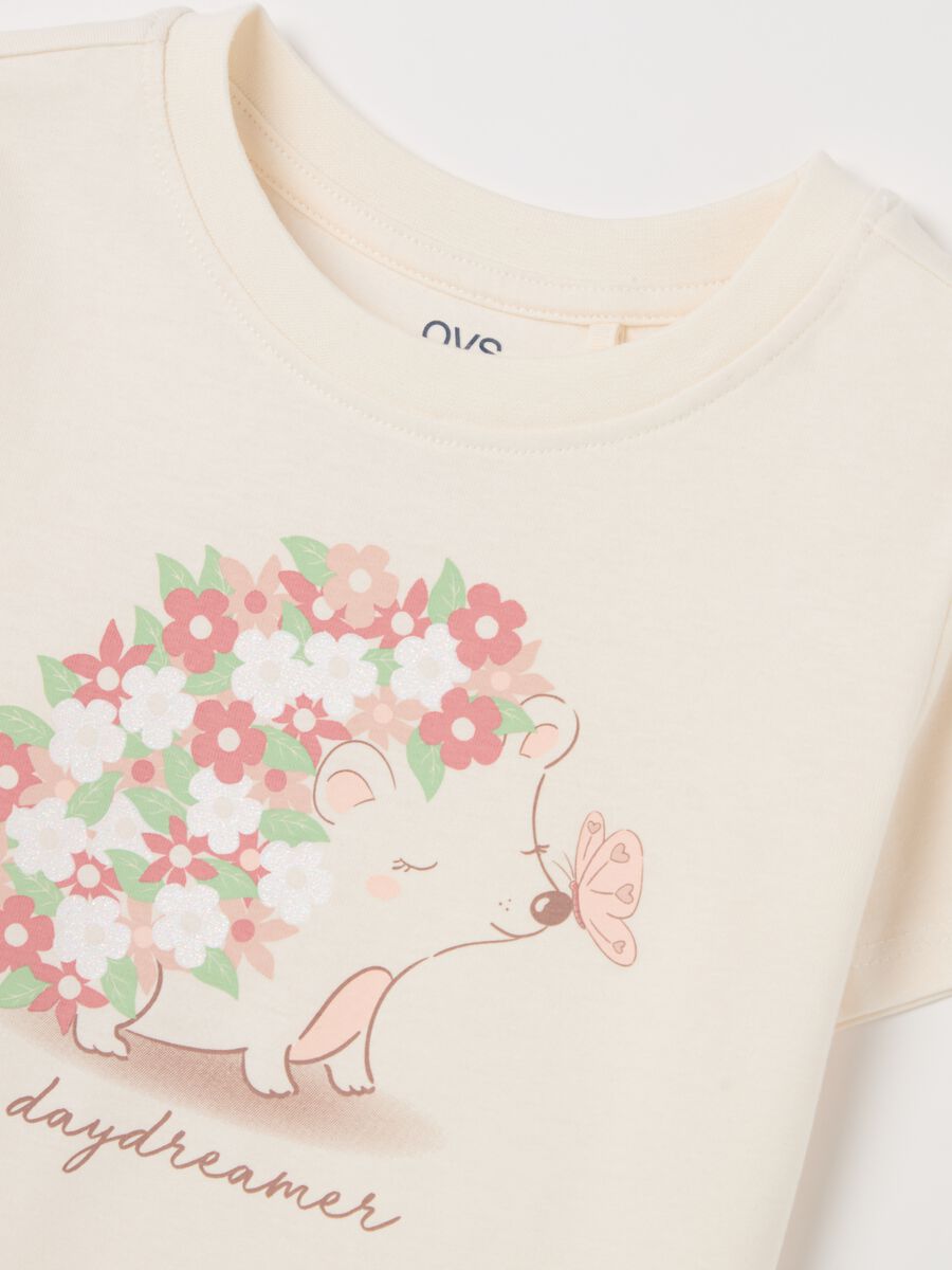 Cotton T-shirt with print_3