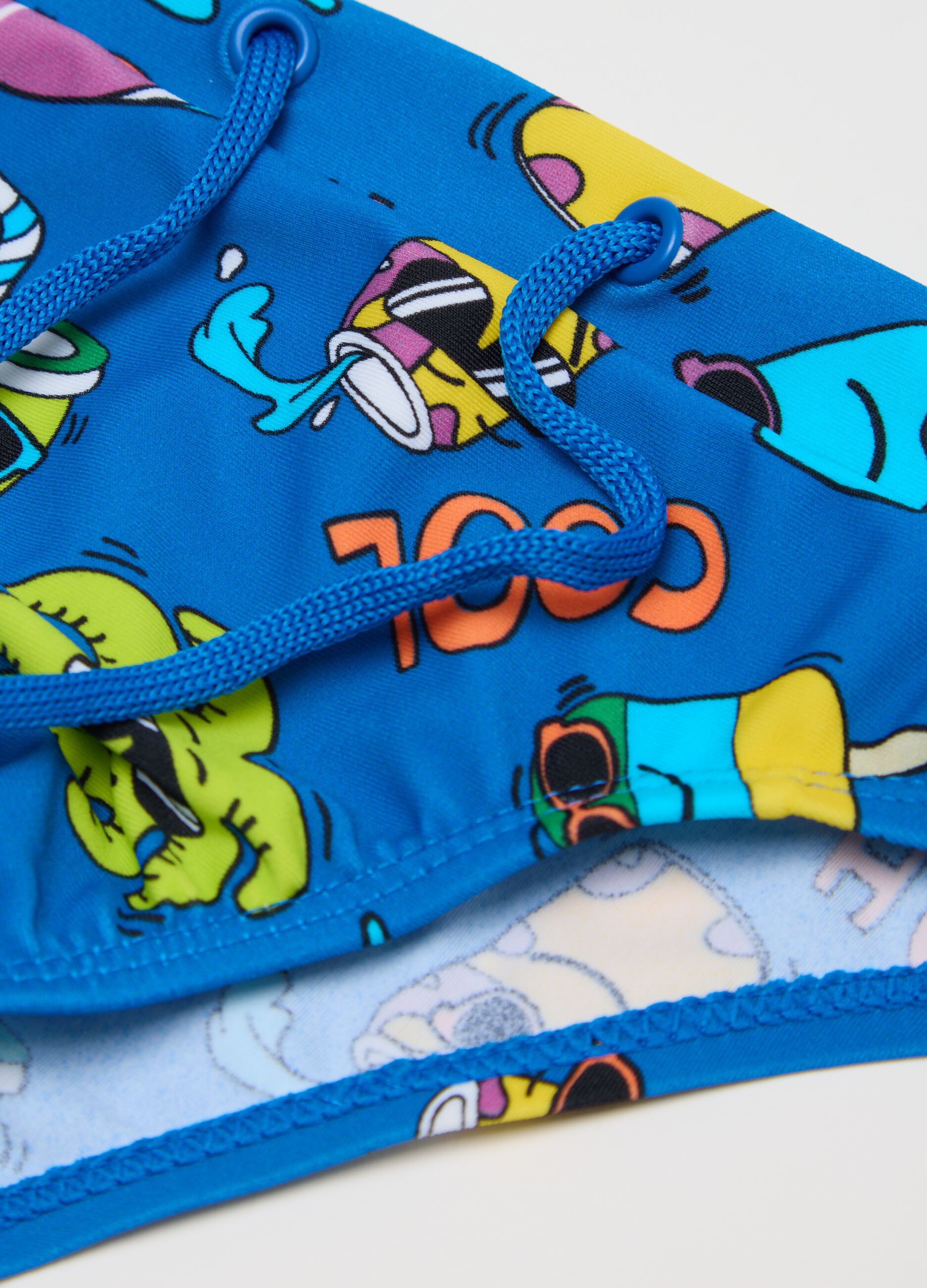 Slip mare da bambino in tessuto elasticizzato blu