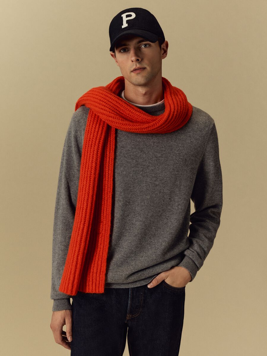Pullover girocollo in cashmere_0