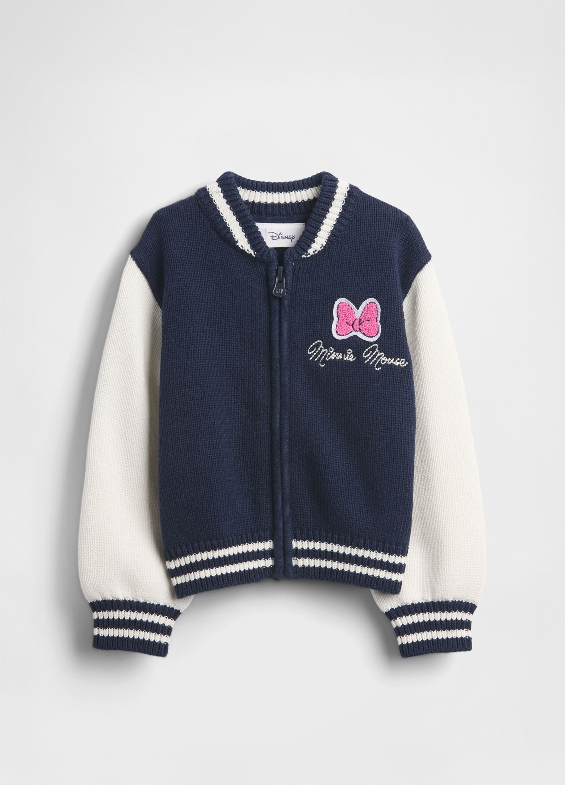 Girl's blue bomber jacket in pure cotton