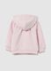 Girl's pink cotton jacket regular fit_1