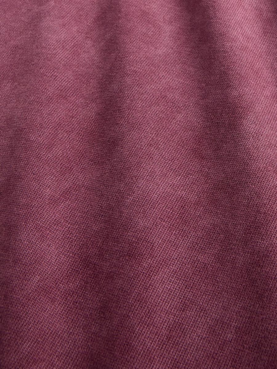 Long sleeve purple cotton top_4