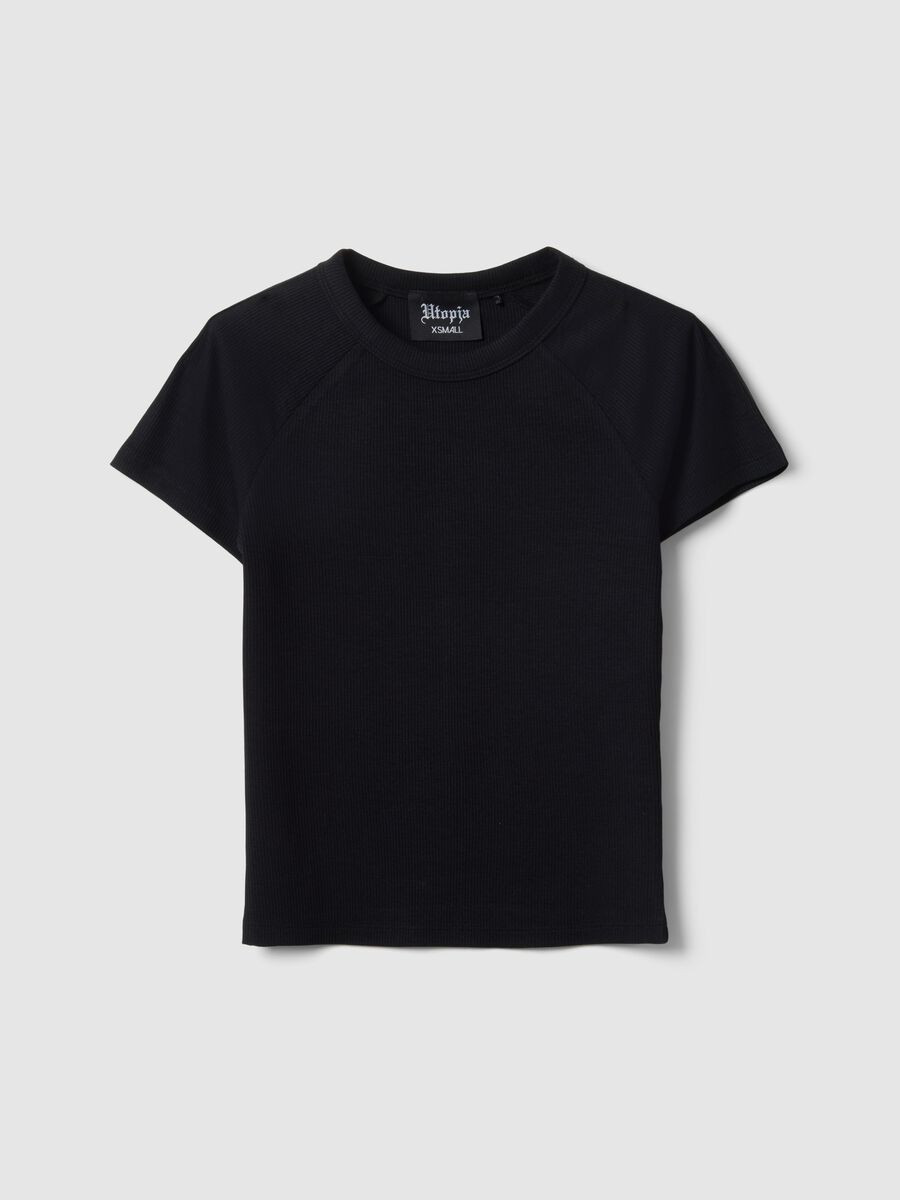 Ribbed Perfect Black T-shirt_0