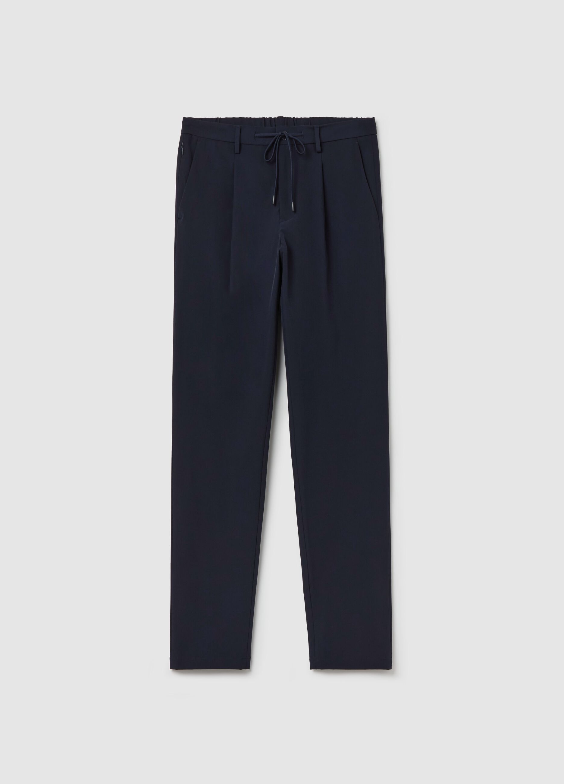 Chino jogger trousers in technical fabric