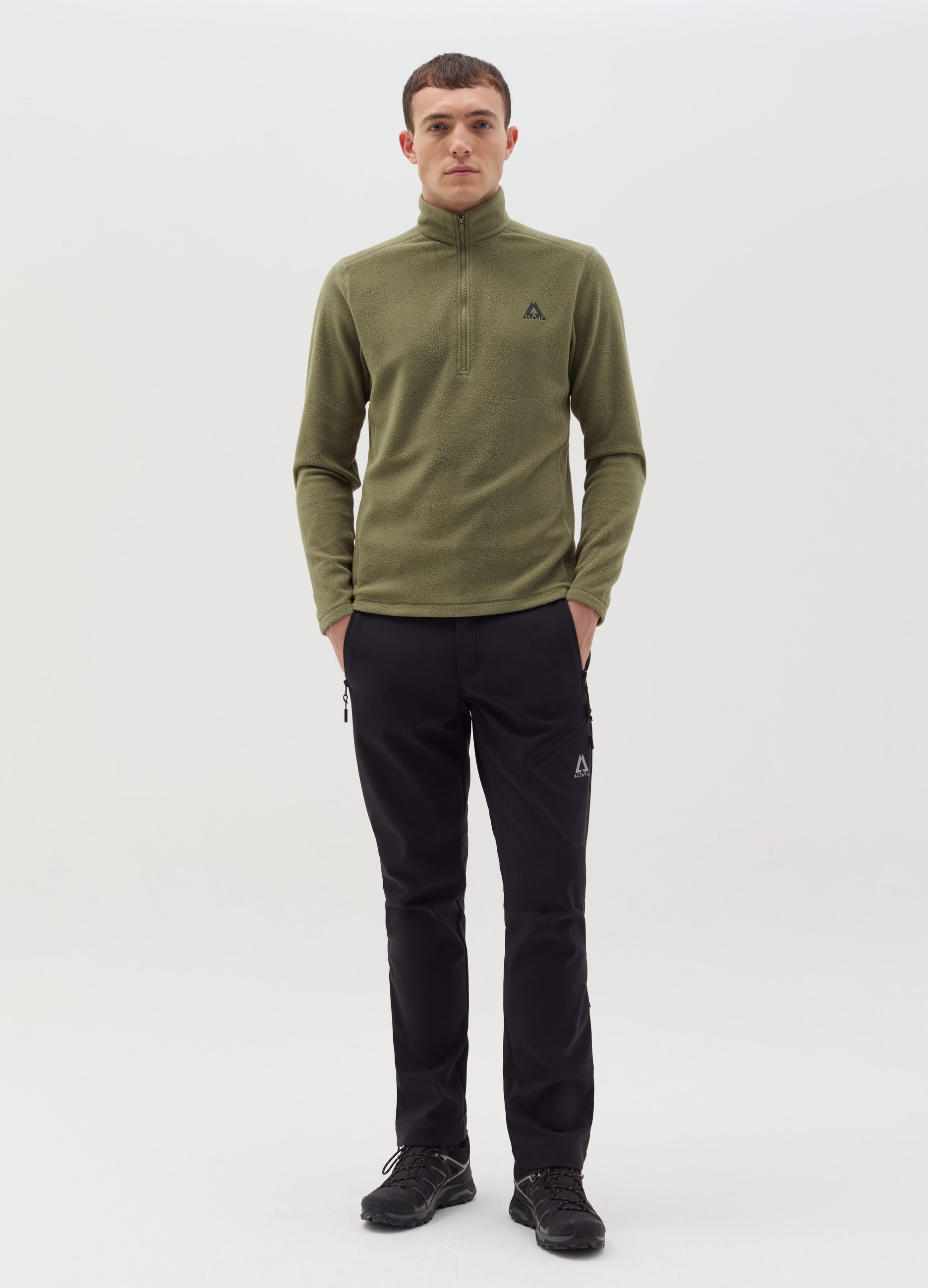 Altavia by Deborah Compagnoni half-zip fleece