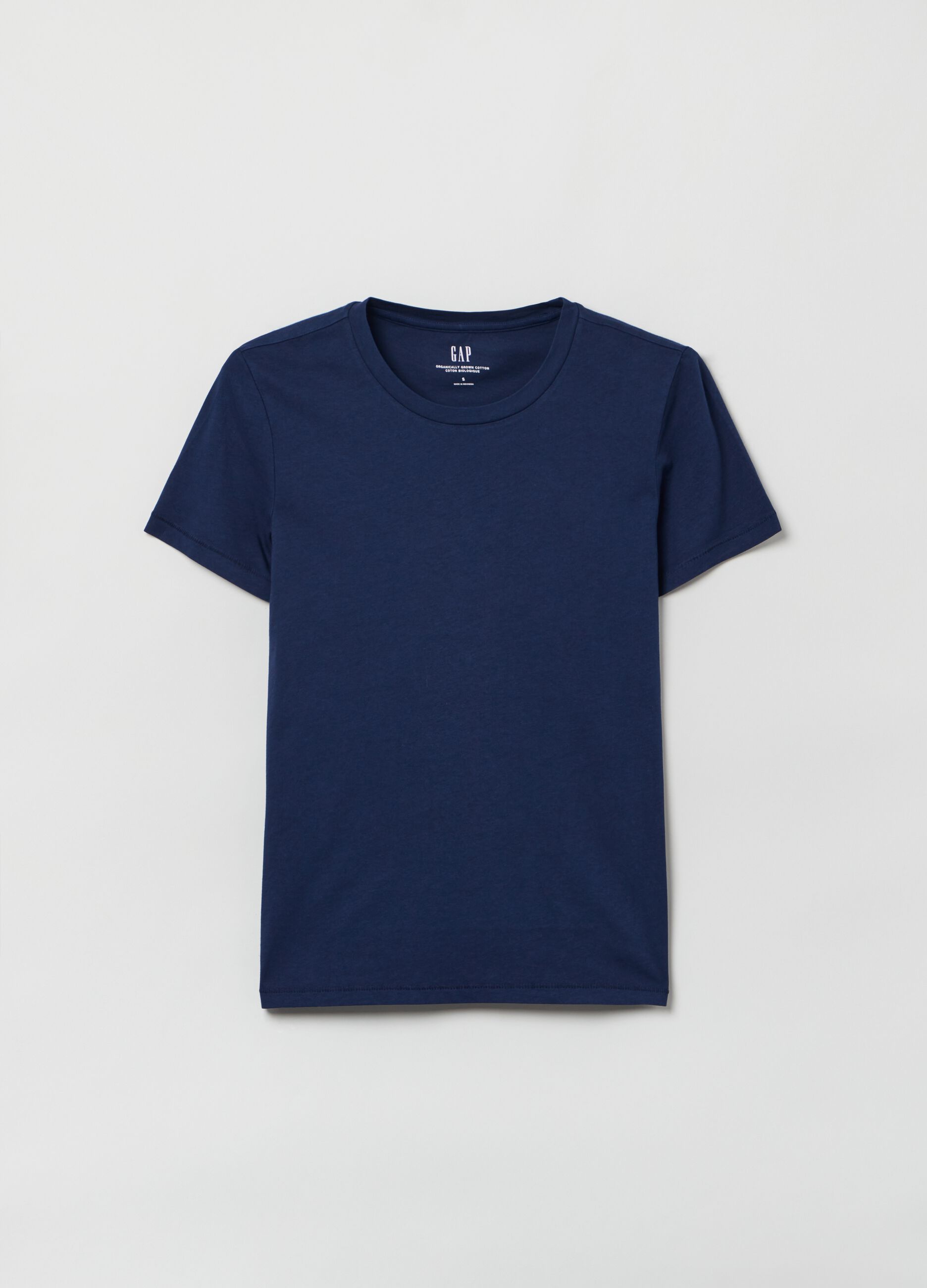 Cotton T-shirt with round neck