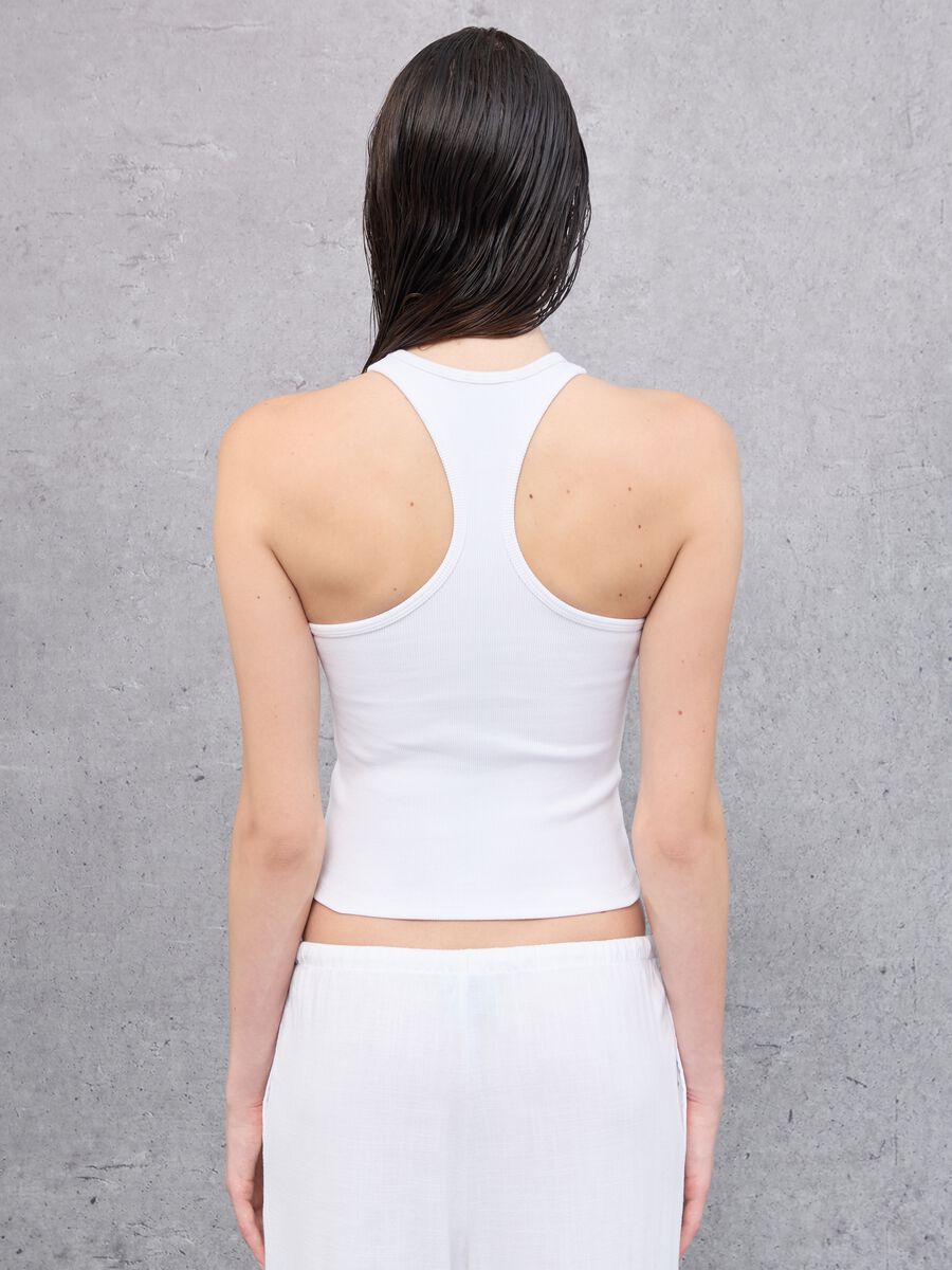 Tank Top Crew Neck White_1