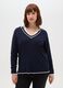 Regular fit blue pullover_1