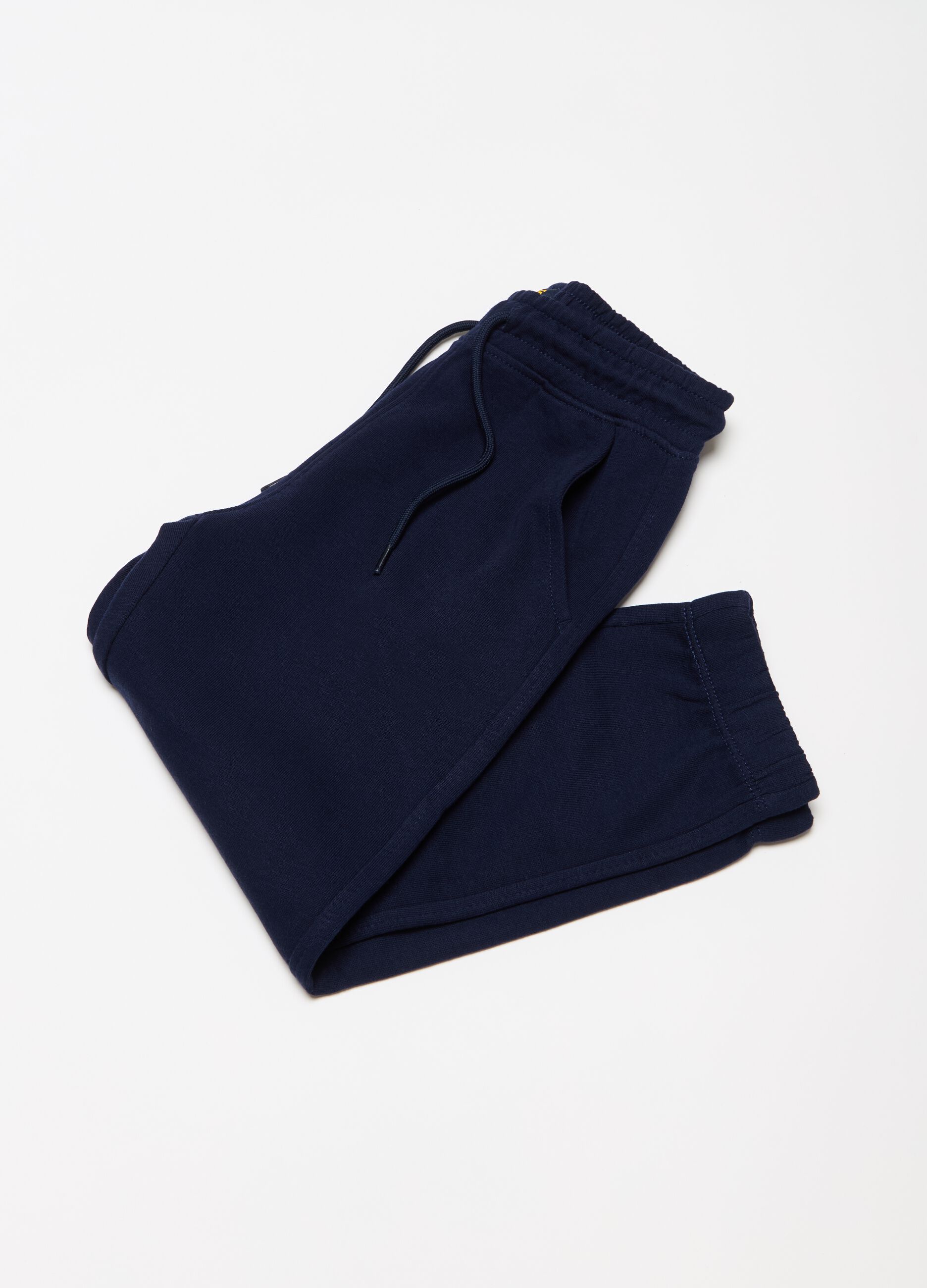 Joggers with drawstring and elasticated trims