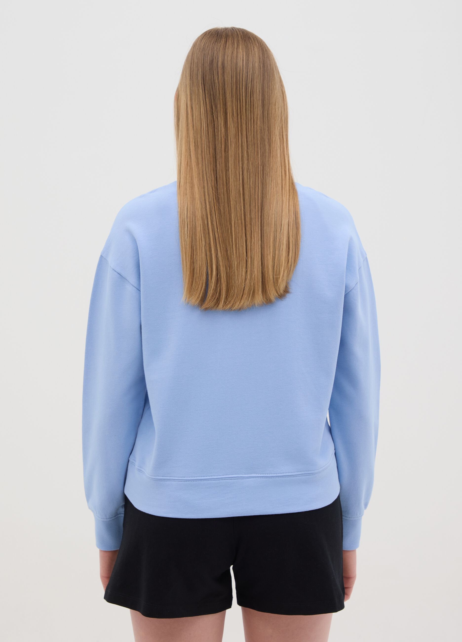 French terry sweatshirt with print