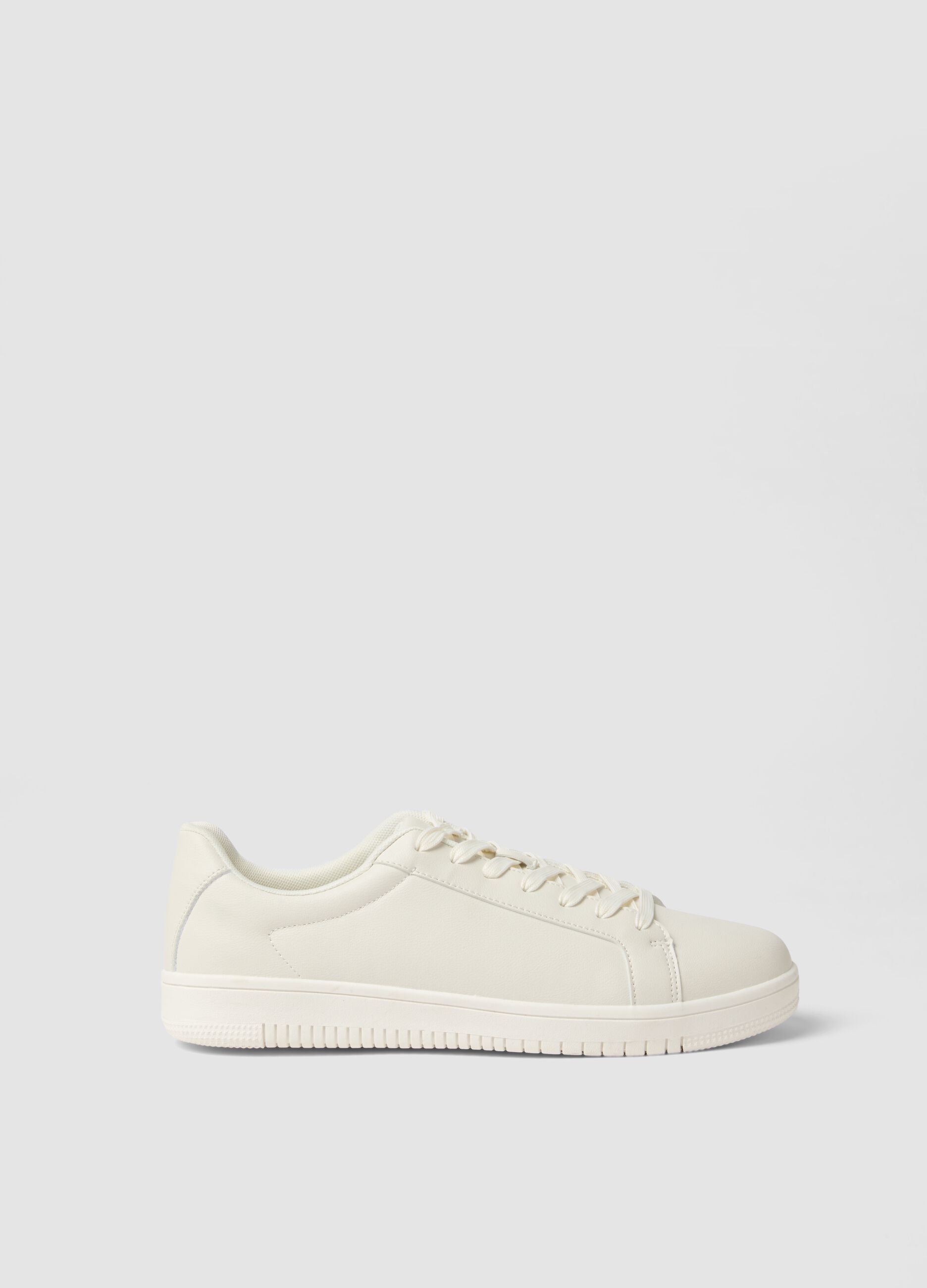 White casual sneakers regular fit