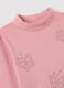 Girl's pink regular fit pure cotton top_2