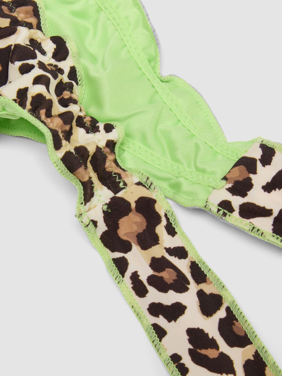 Brown triangle bikini in stretch fabric_2