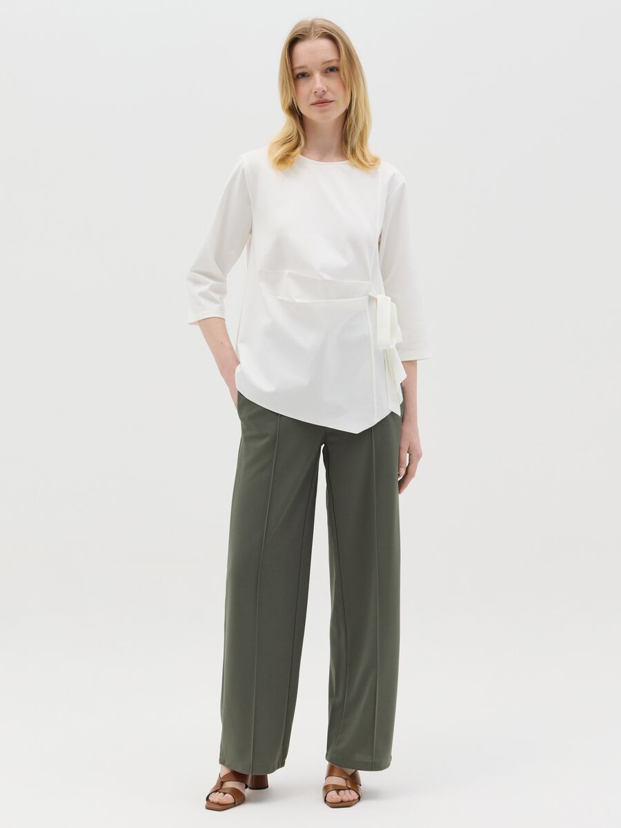 White blouse with bow_1