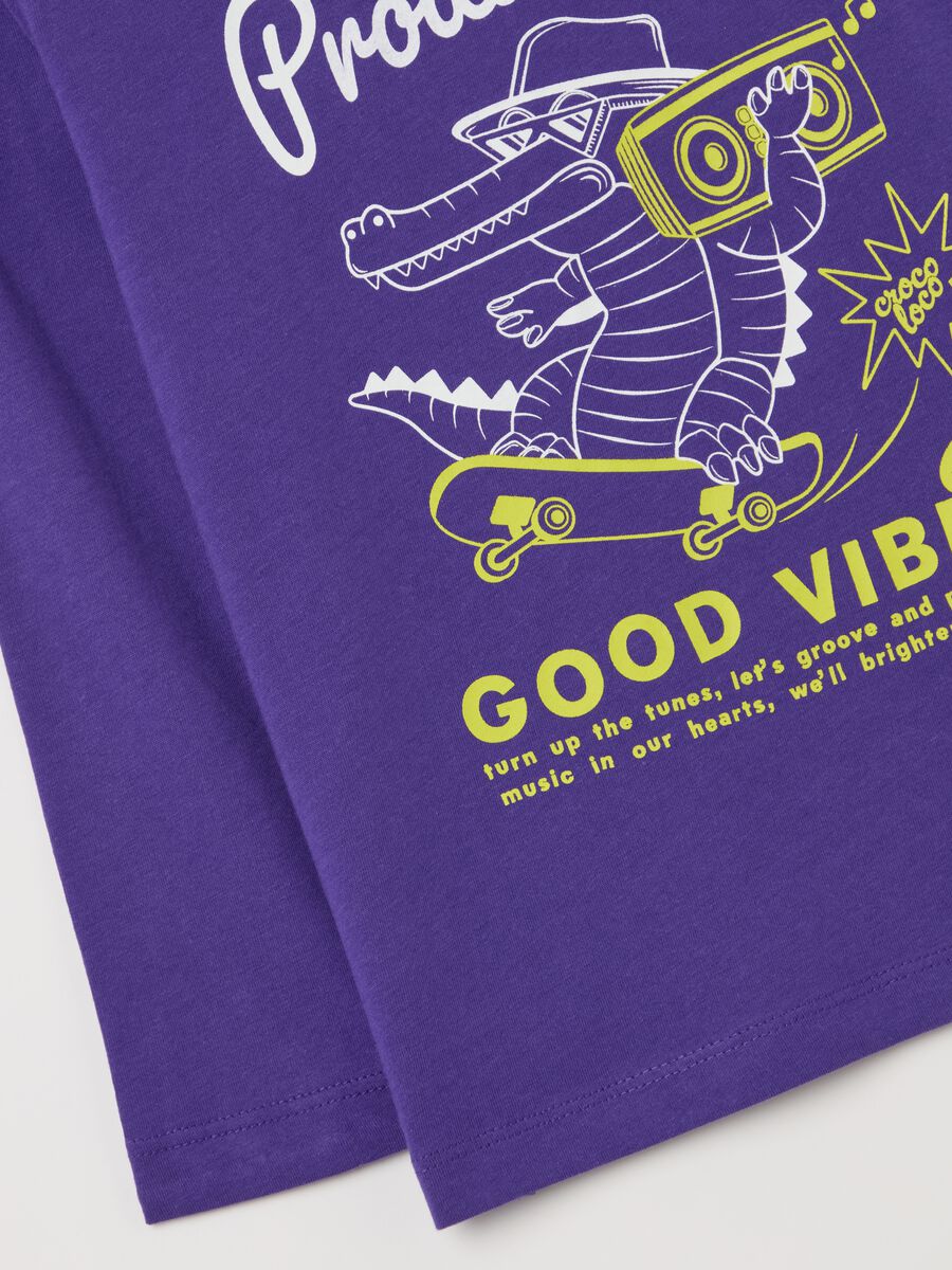 Long-sleeved T-shirt in cotton with print_3