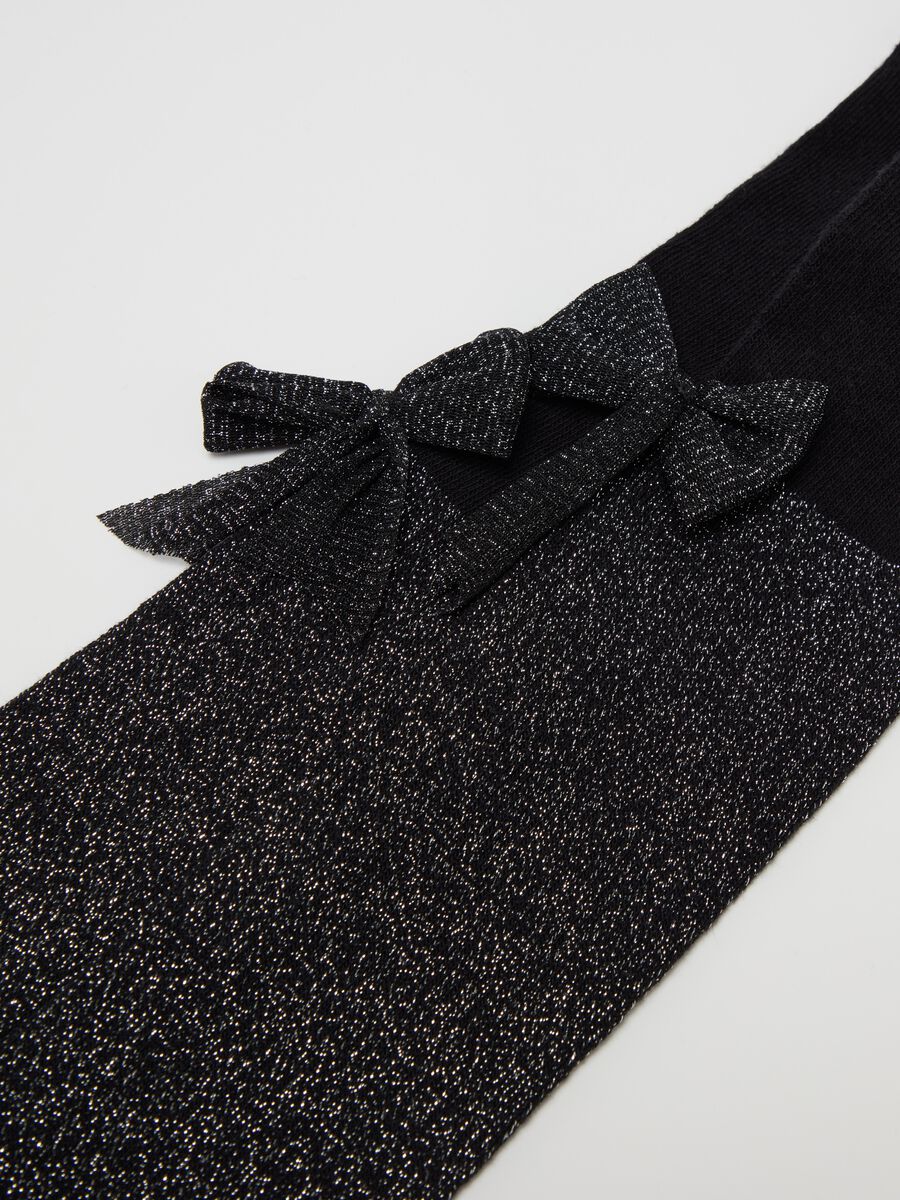 Tights with lurex and bow_1