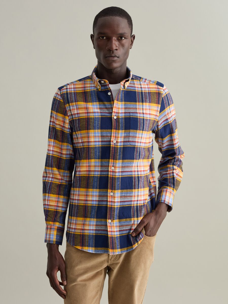 Flannel shirt with check pattern_0