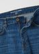 Blue denim stretch cotton slim fit jeans_4