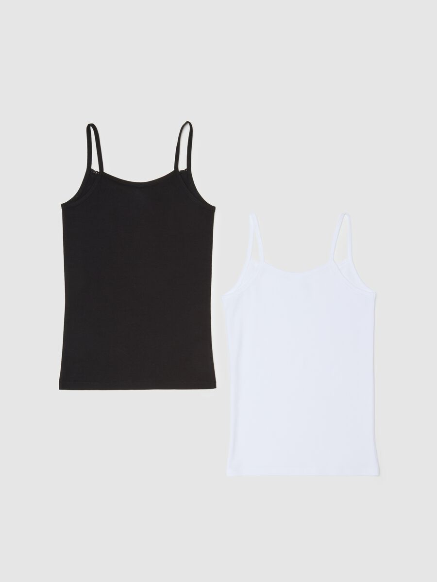 Girls' multicolour regular fit cotton stretch bipack tops set_1
