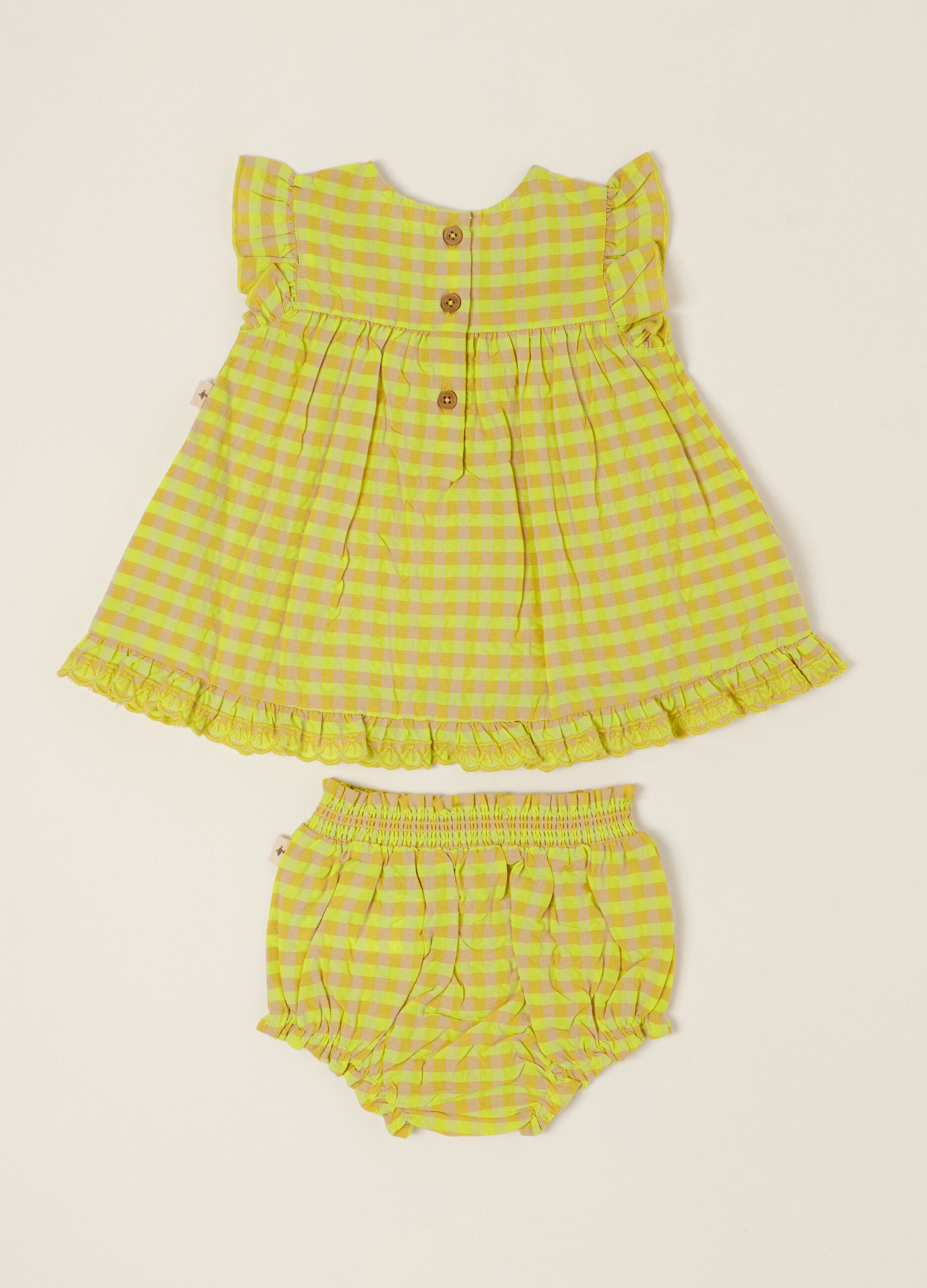 IANA striped cotton-blend dress