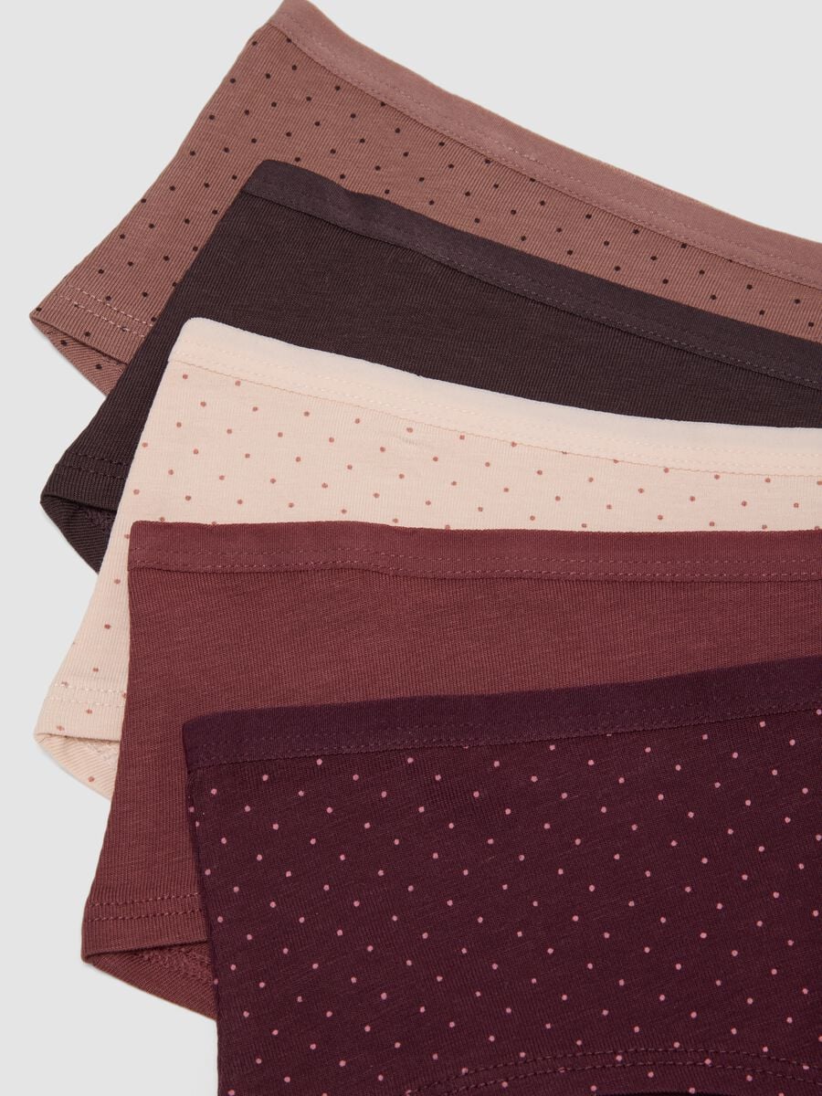 Multipack di cinque slip in cotone organico elasticizzato_2