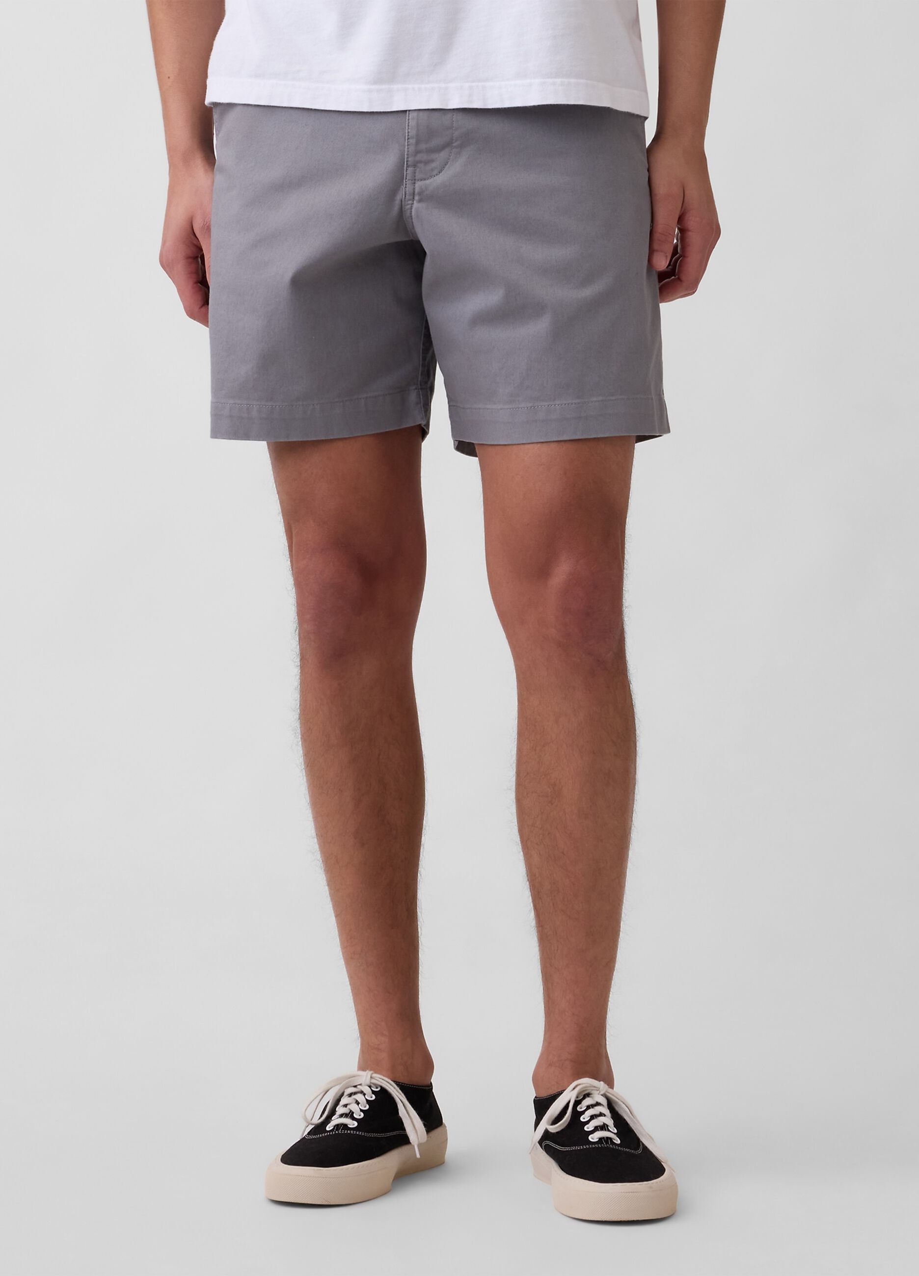 Stretch cotton shorts