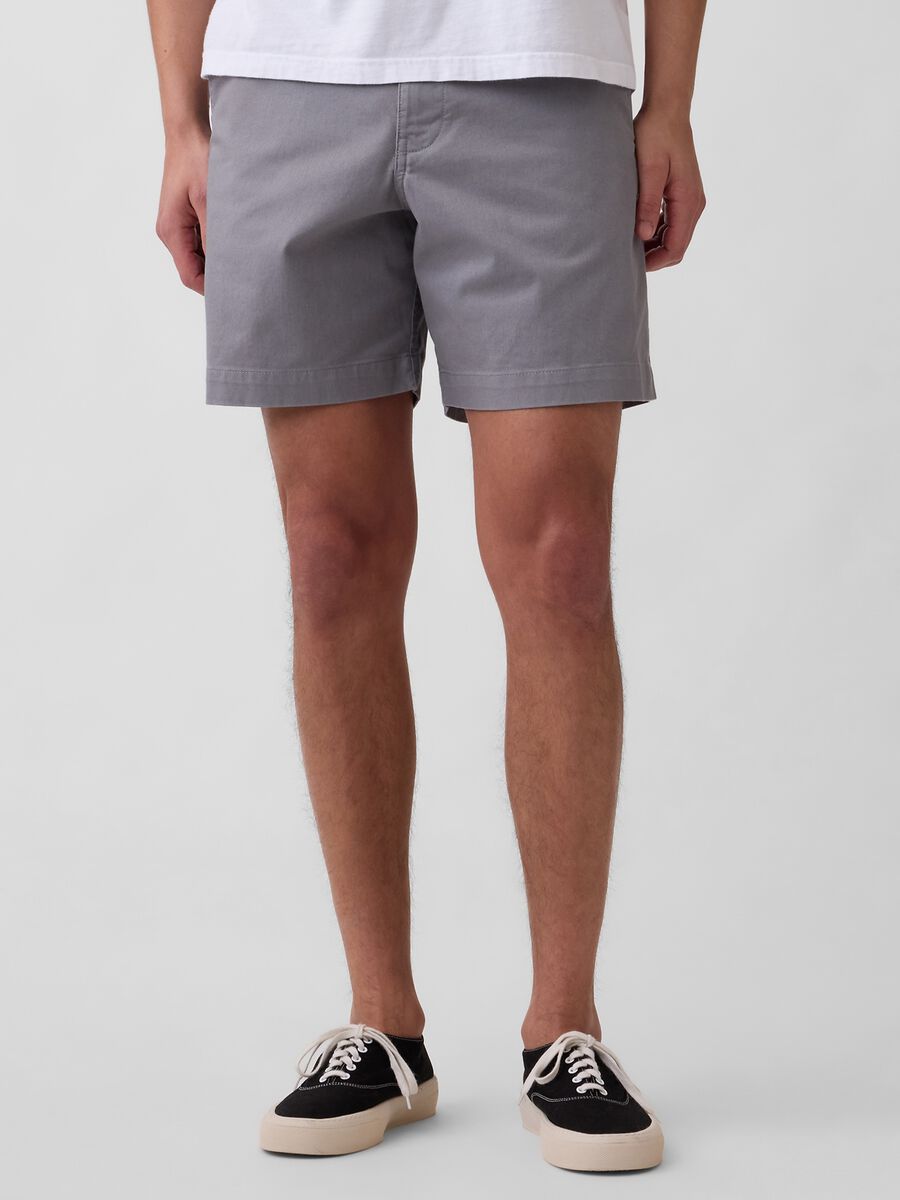 Stretch cotton shorts_1