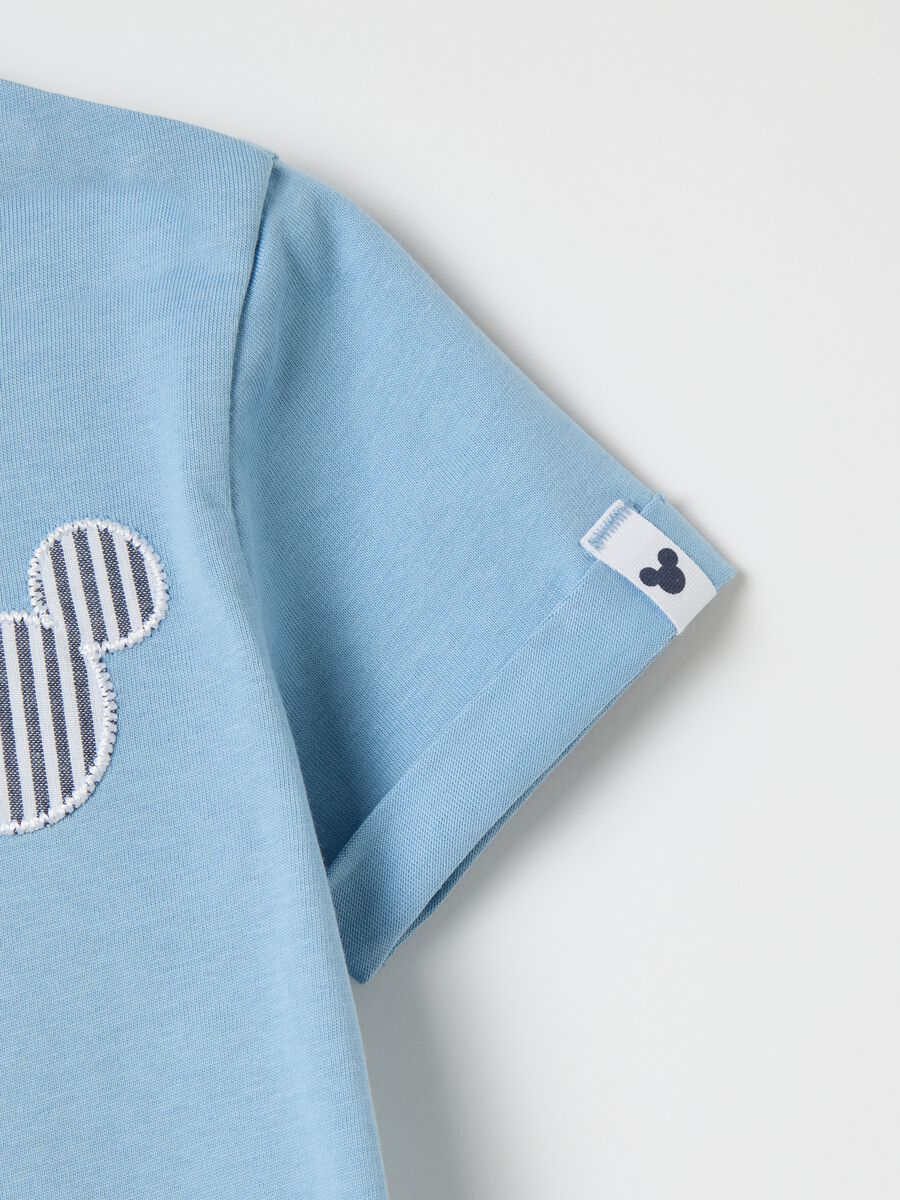 Blue T-shirt with Mickey Mouse in cotton_3