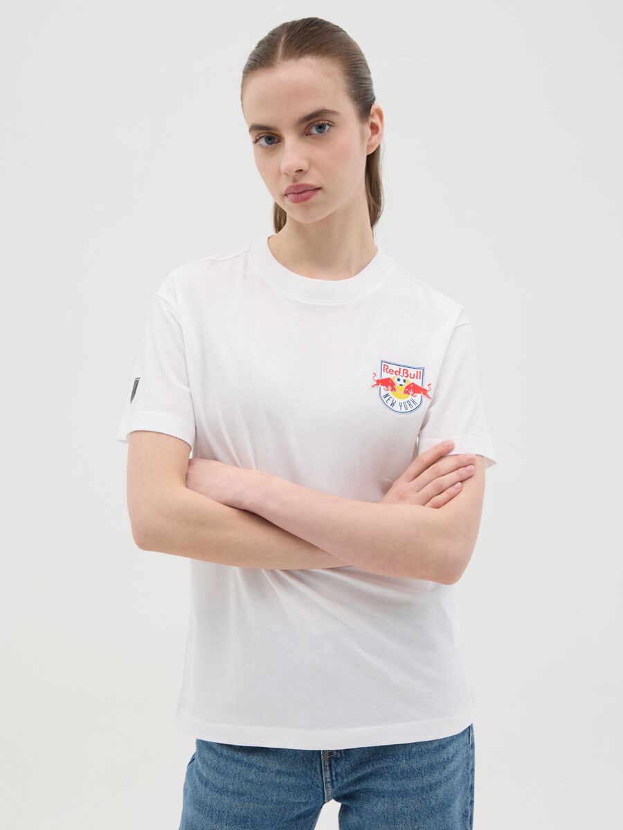 White women's pure cotton T-shirt regular fit with print_0