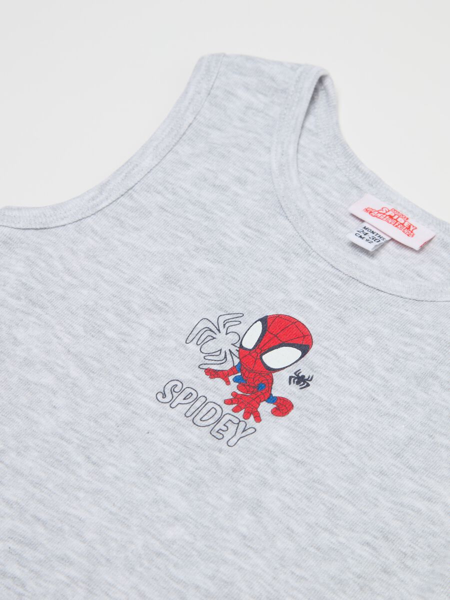 Two-pack sleeveless bodysuits with Spidey print_2