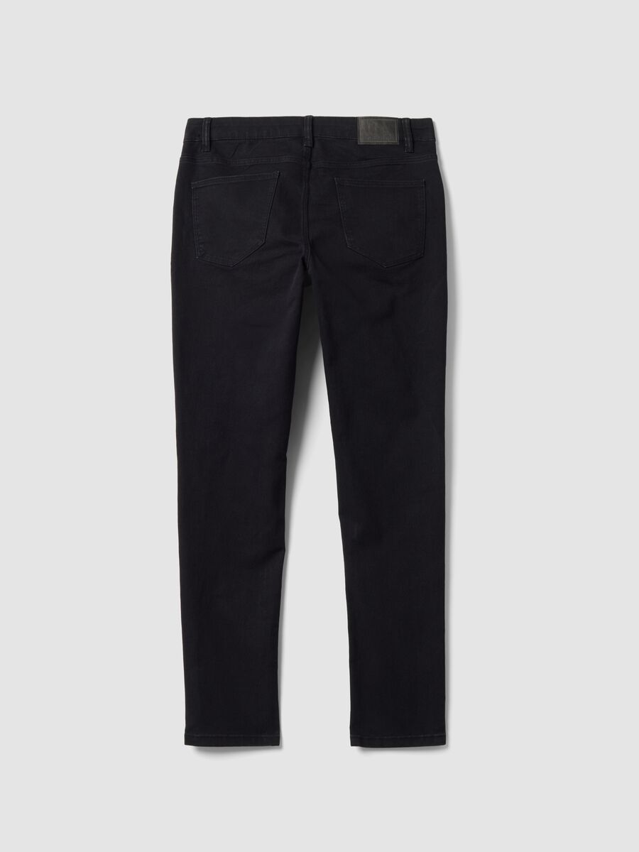 Black skinny-fit denim jeans in stretch cotton_5