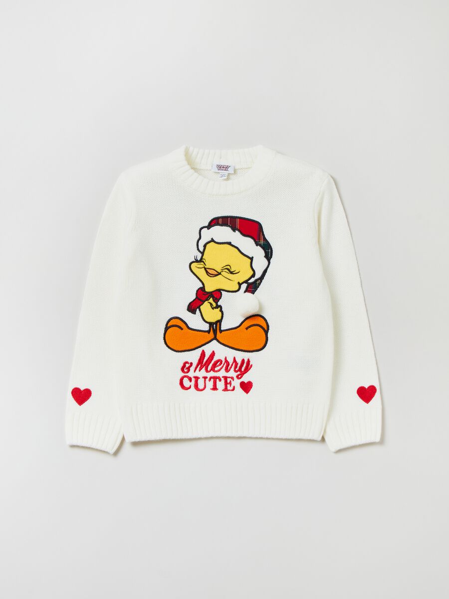Christmas Jumper con patch Titti e ricamo_0