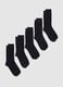 Multipack set of short socks in blue cotton blend_0