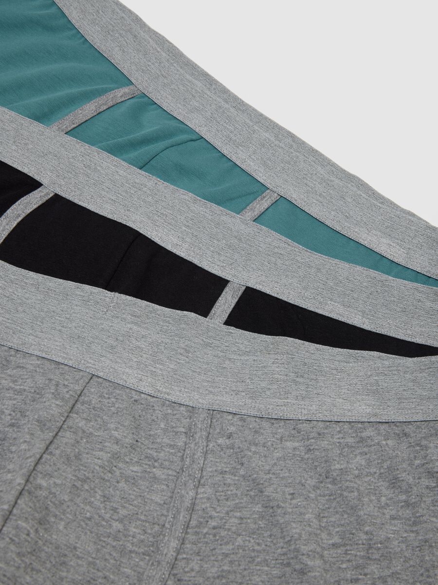 Tripack boxer in cotone elasticizzato multicolor regular fit_5