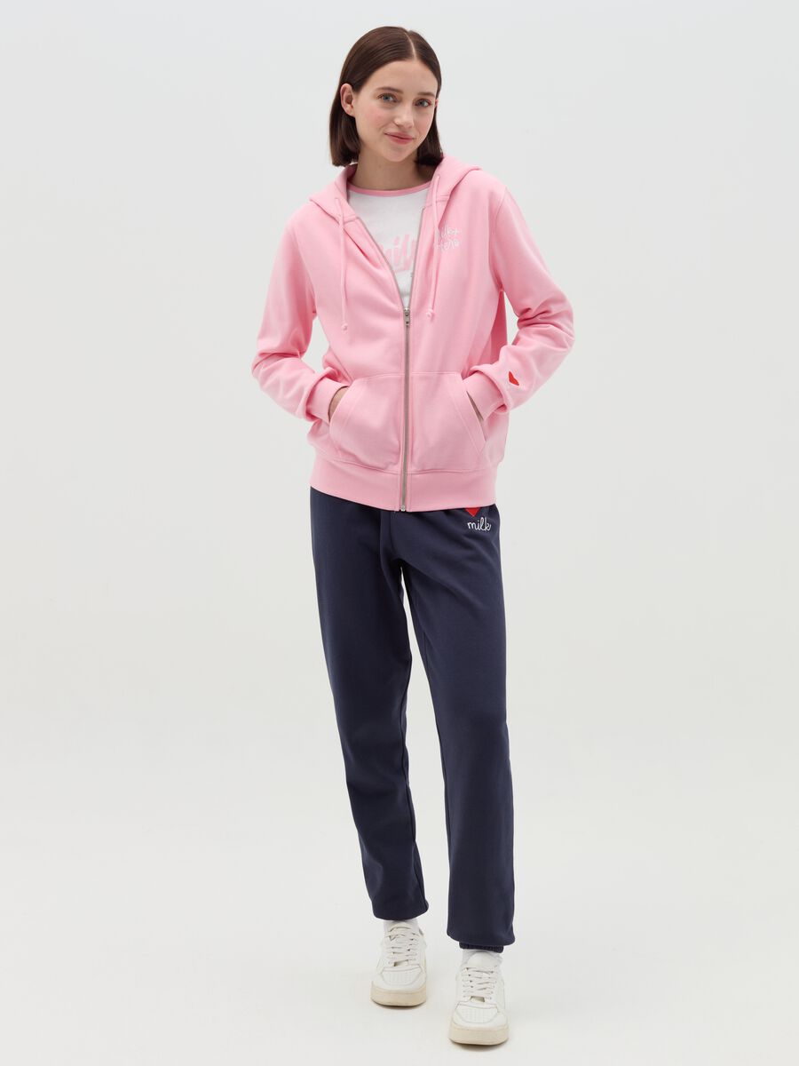 Hooded sweatshirt with zip closure_1