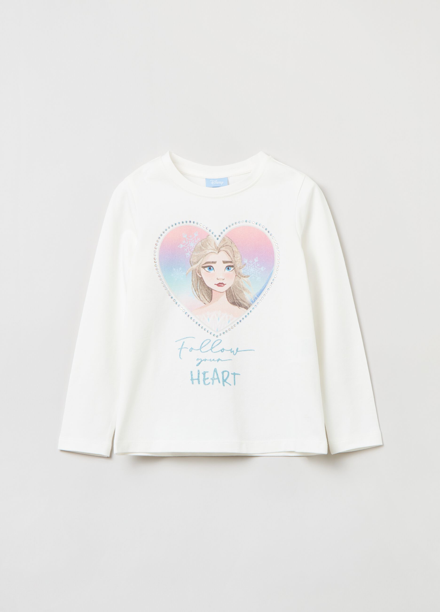 Long-sleeved T-shirt with Disney Frozen print