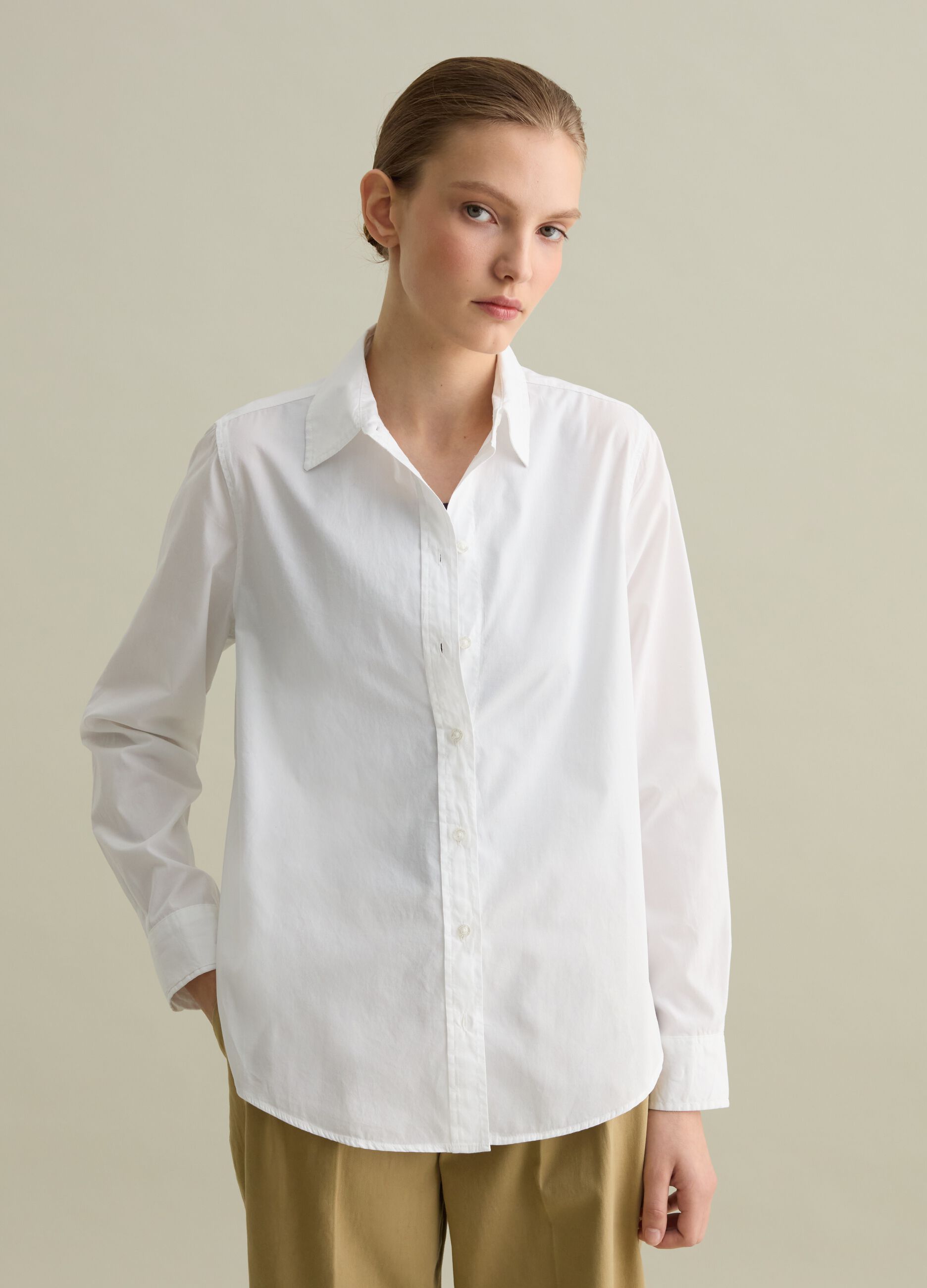 Camicia in popeline