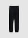 Kids' black regular fit cotton blend trousers with NFL logo_4