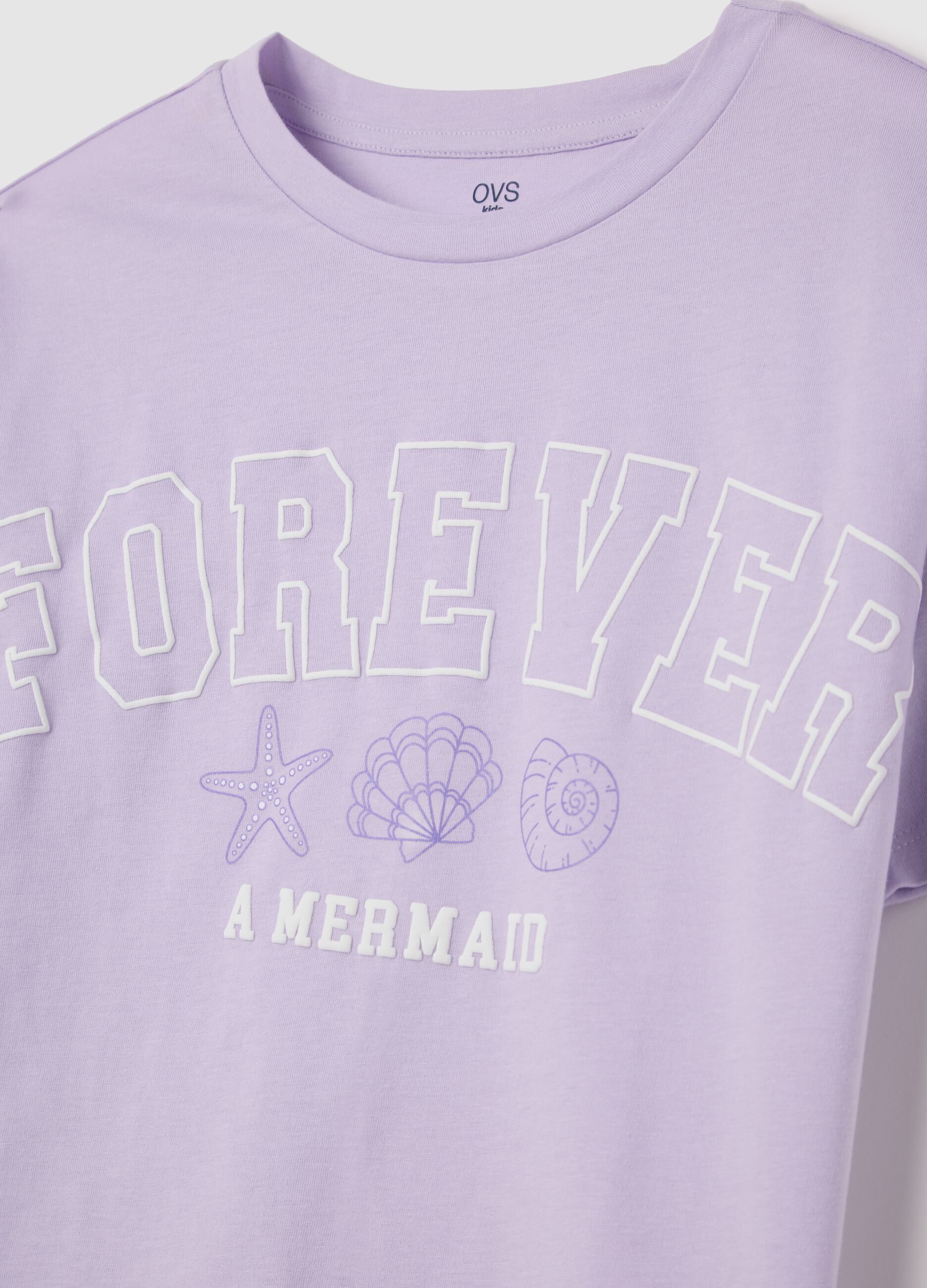 Lilac Short Cotton Pyjamas for Girls