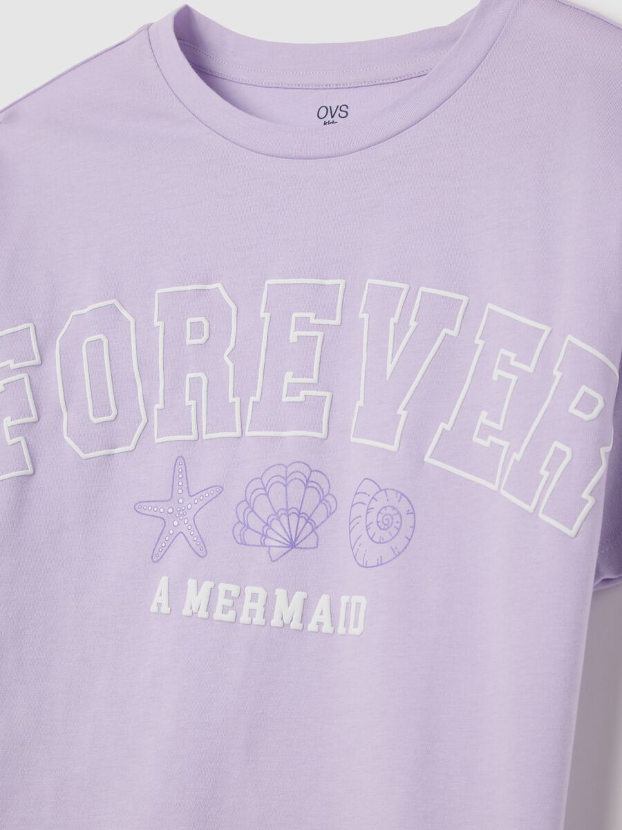 Lilac Short Cotton Pyjamas for Girls_3