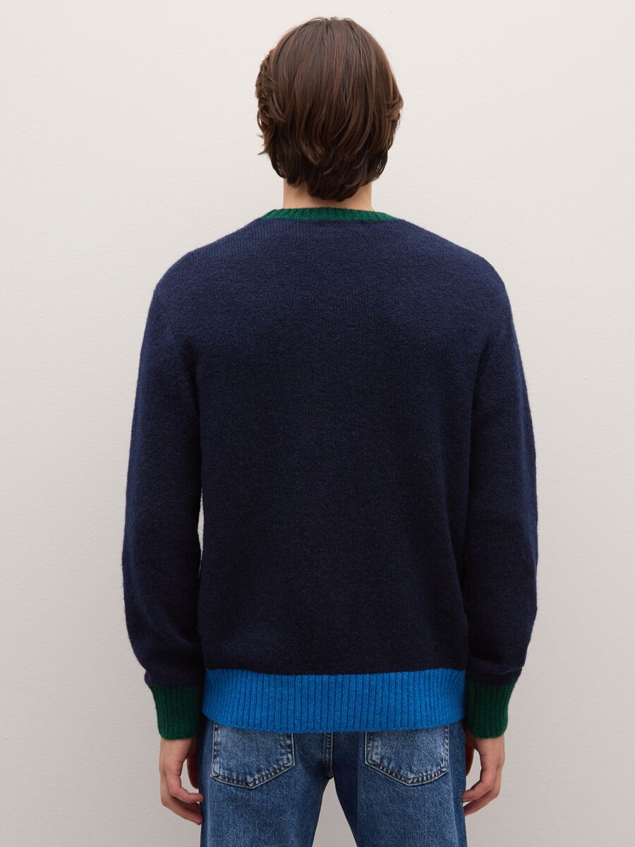Blue regular fit jumper_3