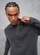 Half-Zip Ribbed Knit Vintage Grey_5