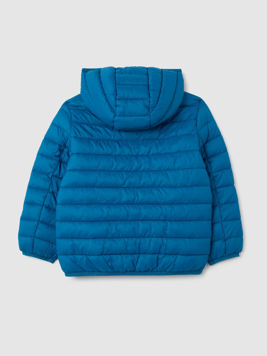 Giacca da bambino in misto azzurro regular fit_1