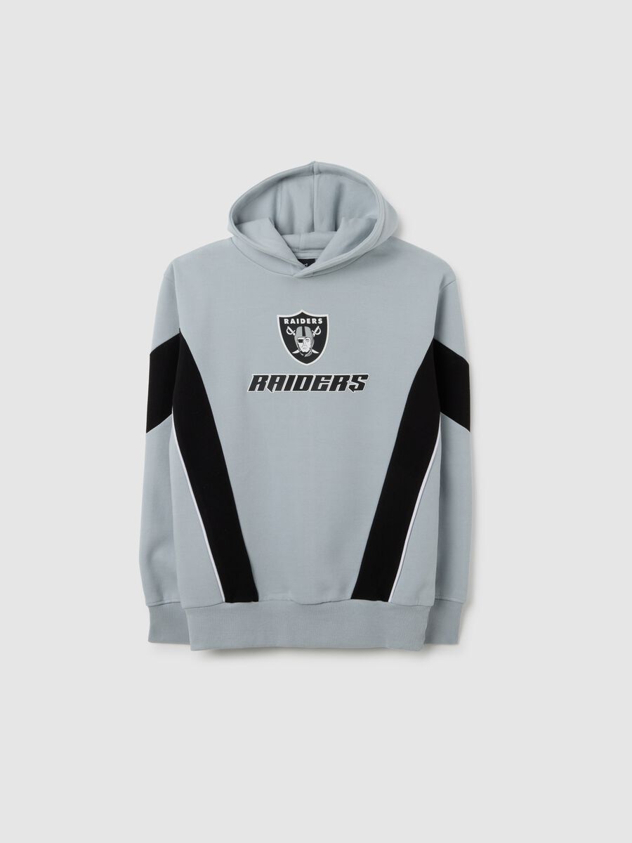 Multicolour cotton blend regular fit sweatshirt with Raiders logo_0