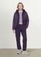 Purple Ultralight Quilted Jacket with Hood and Zip_0
