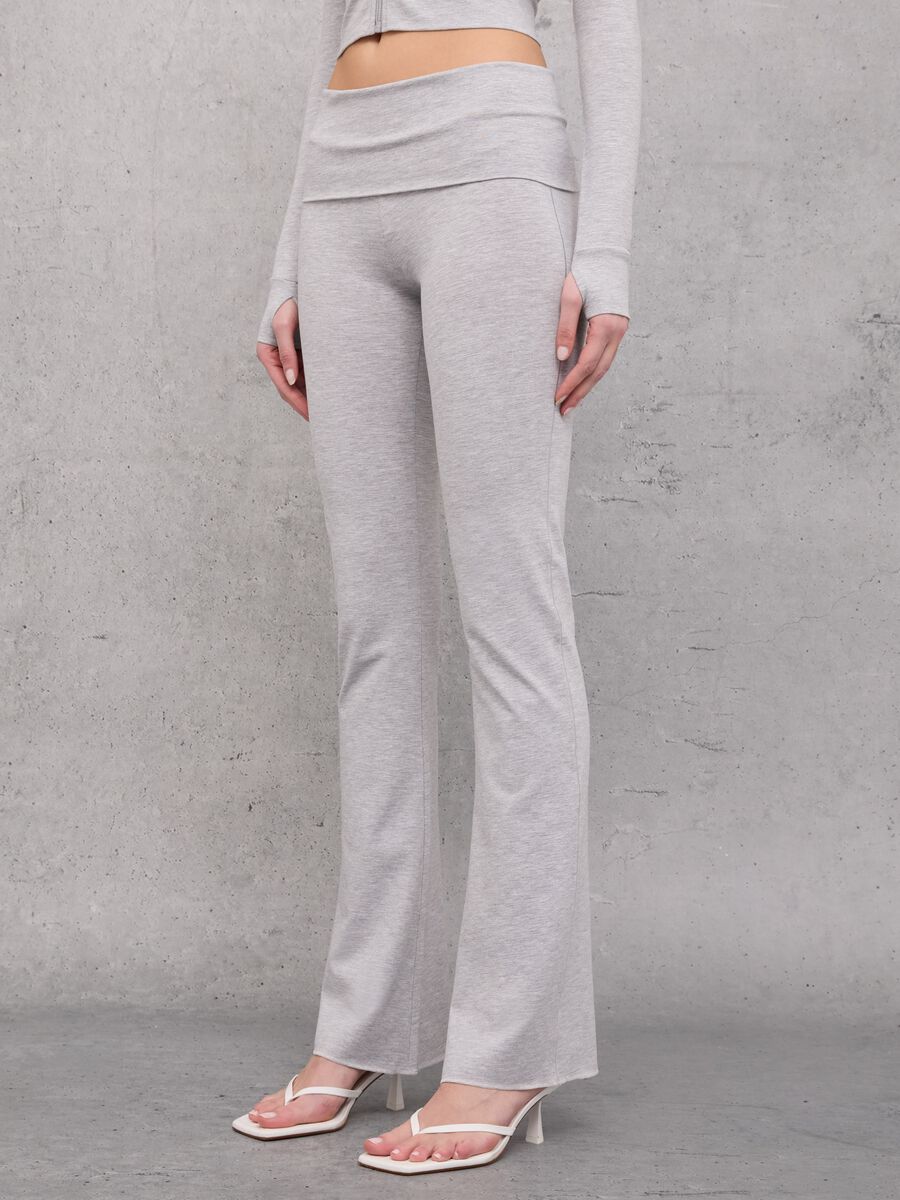 Jersey Yoga Pants Grey Mélange_2