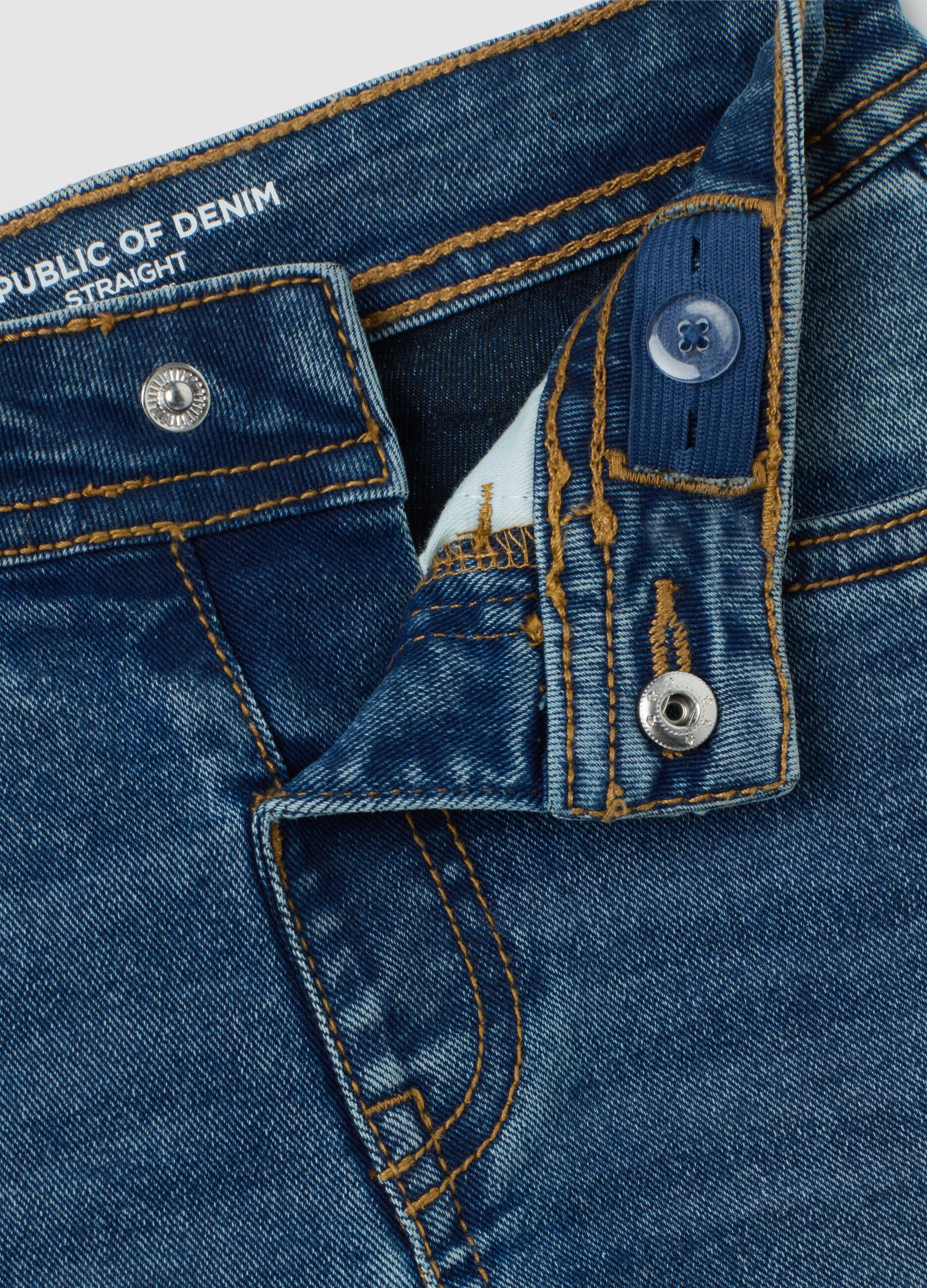 Children's regular fit blue denim jeans