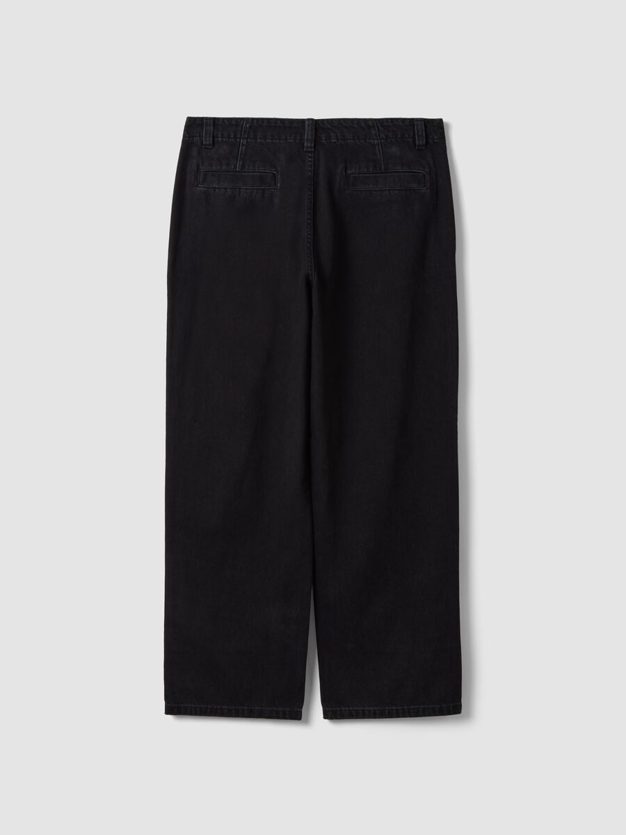 Jeans carpenter denim neri in puro cotone relaxed fit_2