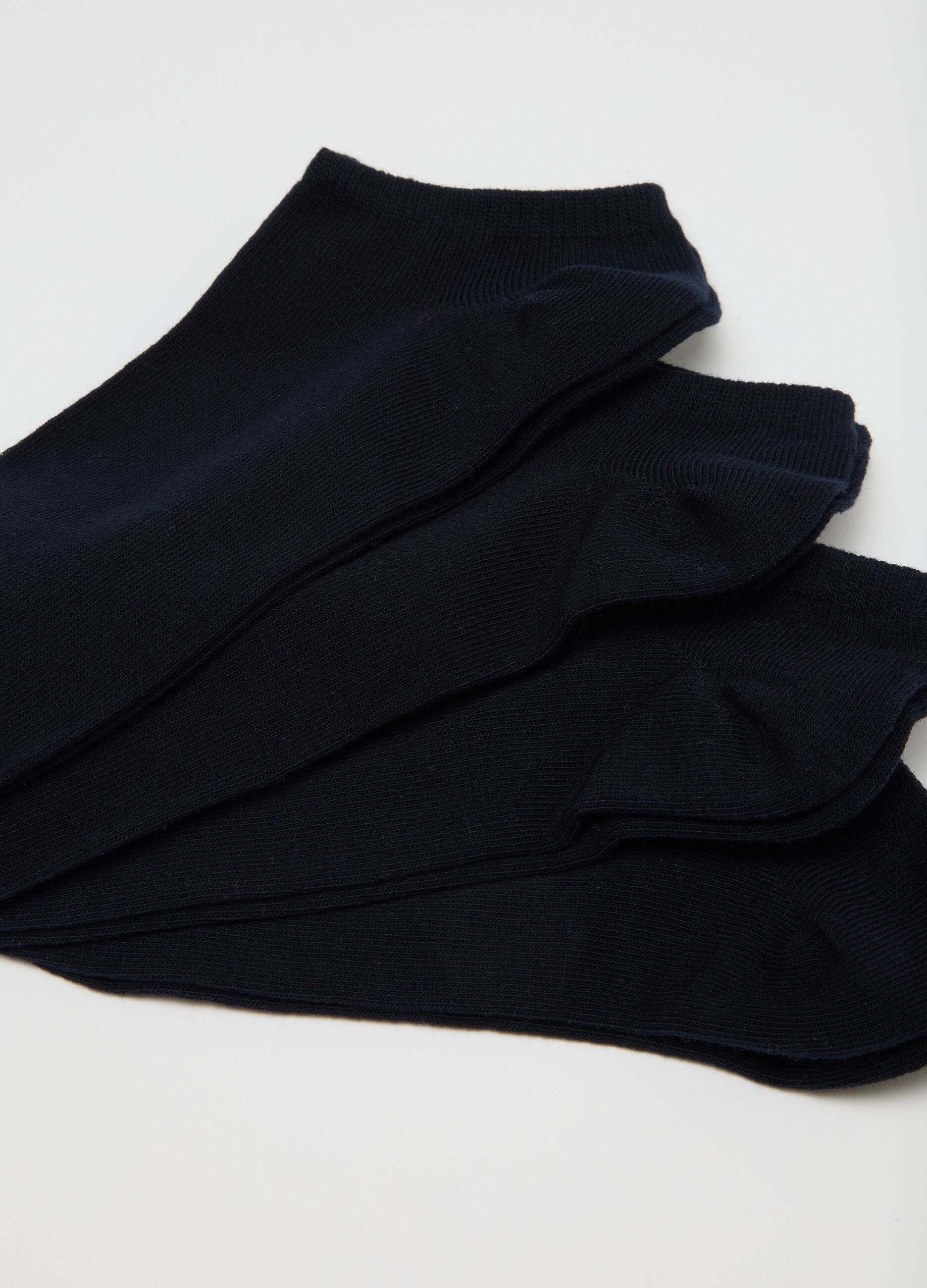 Men's blue cotton blend socks multipack