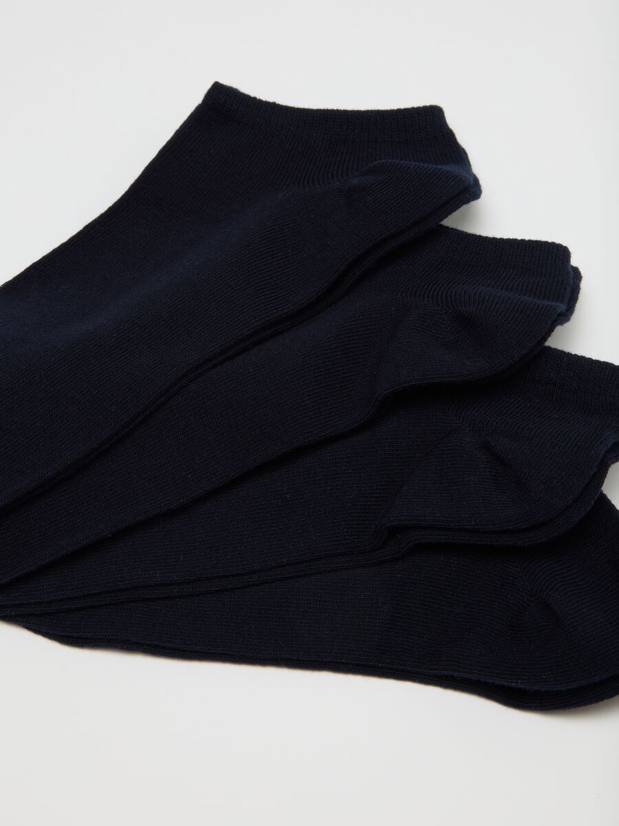 Men's blue cotton blend socks multipack_1